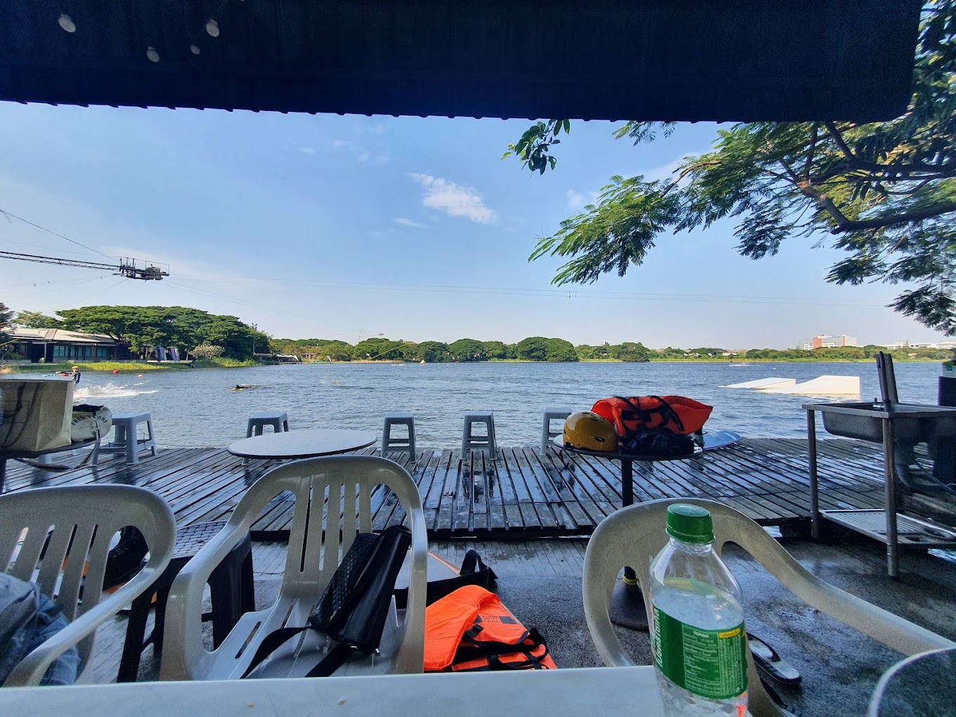 Wakeboarding at Taco Lake cable park in Bangkok